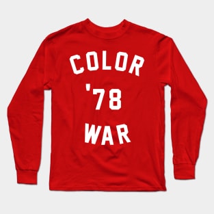 Color War 78 - 1978 Color War Jersey Long Sleeve T-Shirt